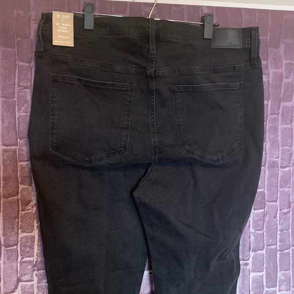 NWOT Black Button-Fly Hi Rise Skinny Jeans - Picture 5 of 11